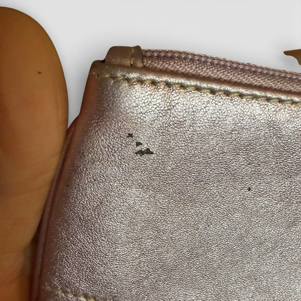 Coach Metallic Pink Wristlet